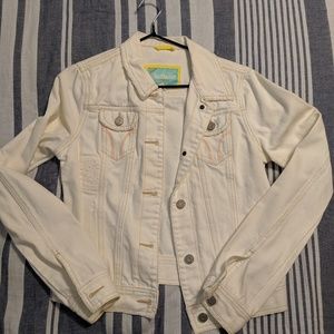 EUC White denim jacket